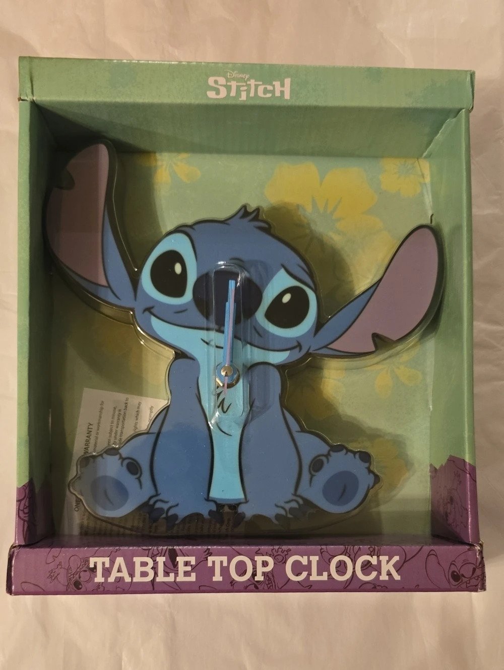 Disney Stitch Table Top Clock Blue Color